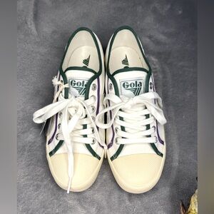 Gola Coaster Smash CLB353 Women’s Size 6.5 White Canvas Lifestyle Sneakers Shoes